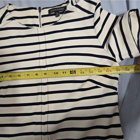 Banana Republic Stripe Shift Ponte Dress Size XS like new - Picture 8 of 10